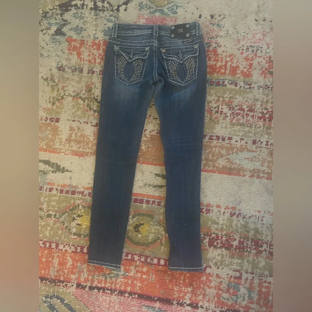 Miss Me Skinny Jeans with Angel Wing Embellished Pockets - Picture 4 of 4